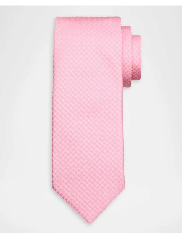 Diamond Check Silk Tie