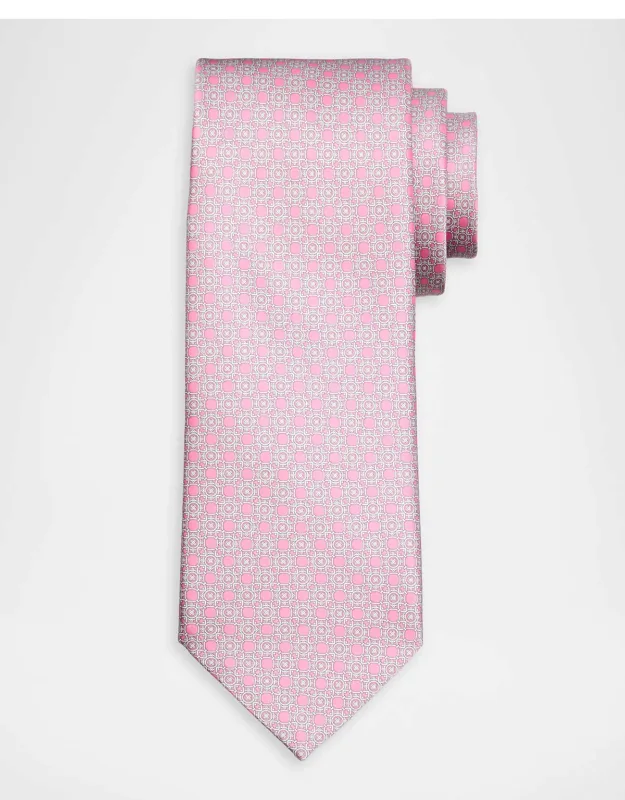 Geometric Circle Silk Tie
