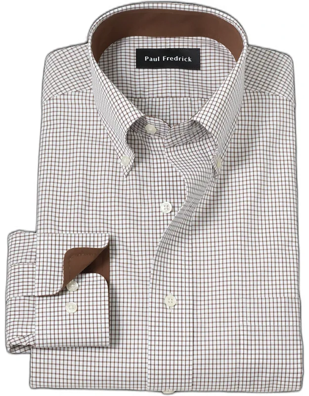 Non-iron Cotton Check Dress Shirt