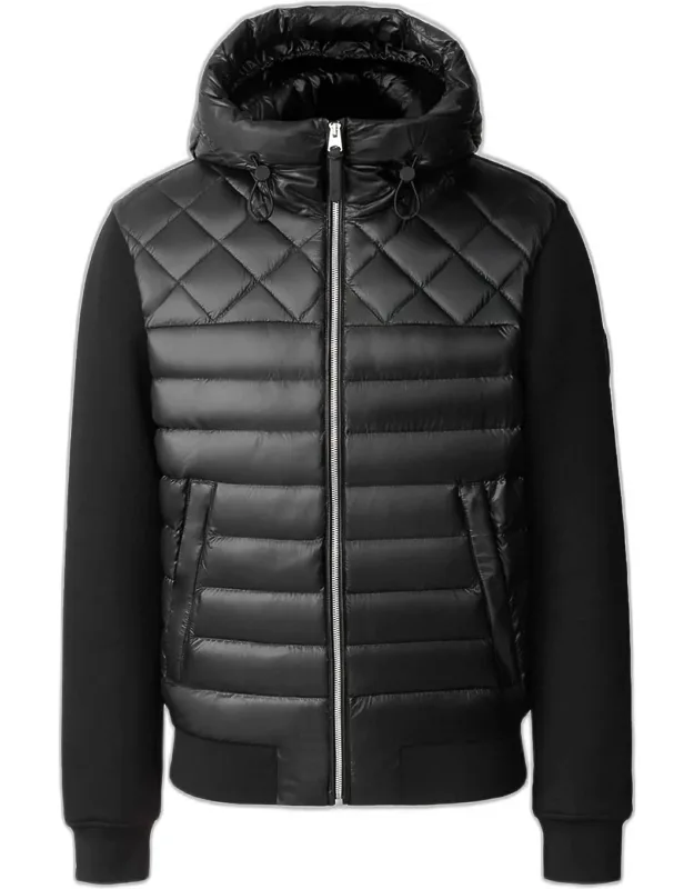 Fletcher Mixed-media Down Hooded Jacket