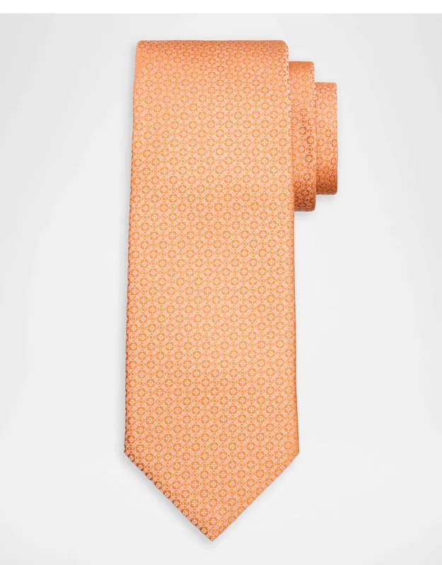 Micro-geometric Jacquard Silk Tie