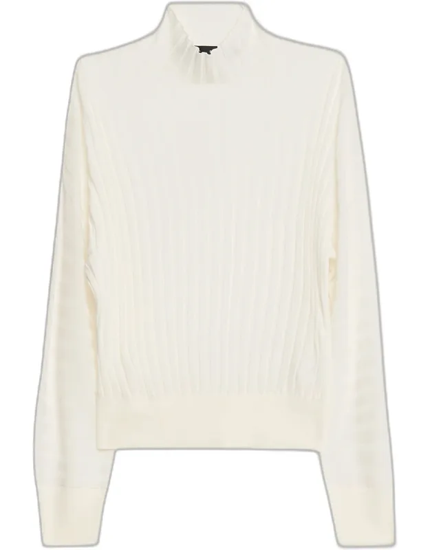 Rib-knit Turtleneck Sweater