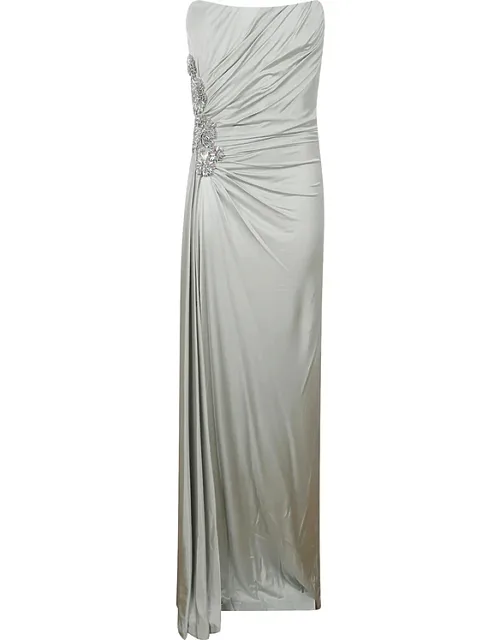 Lorinne Jersey Crystal-embellished Maxi Dress