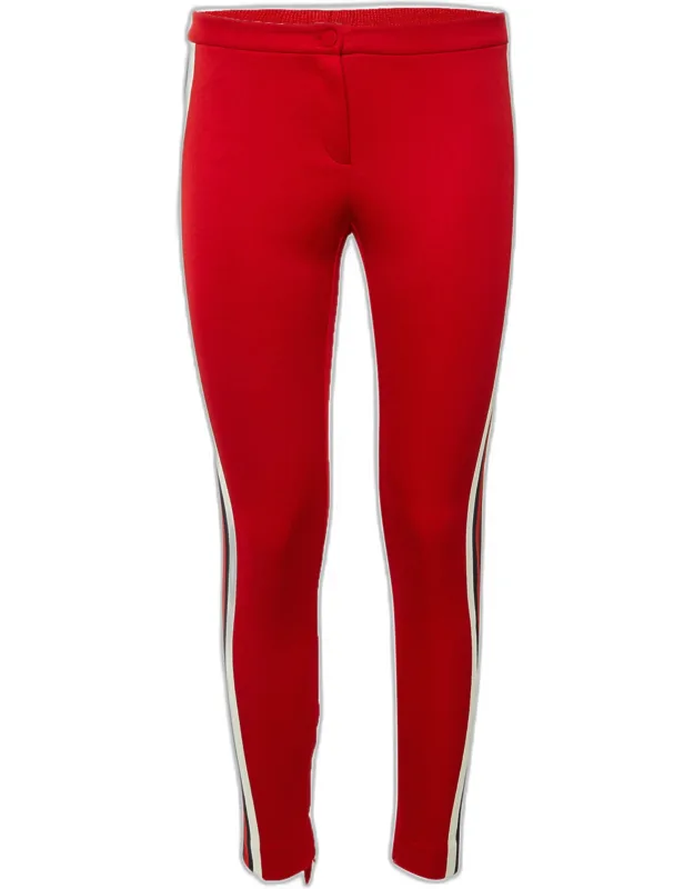 Jersey Web Tape Detail Fitted Pants