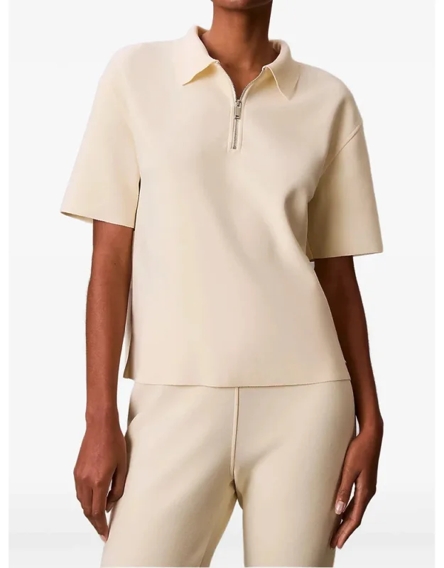 Zip Front Polo Shirt