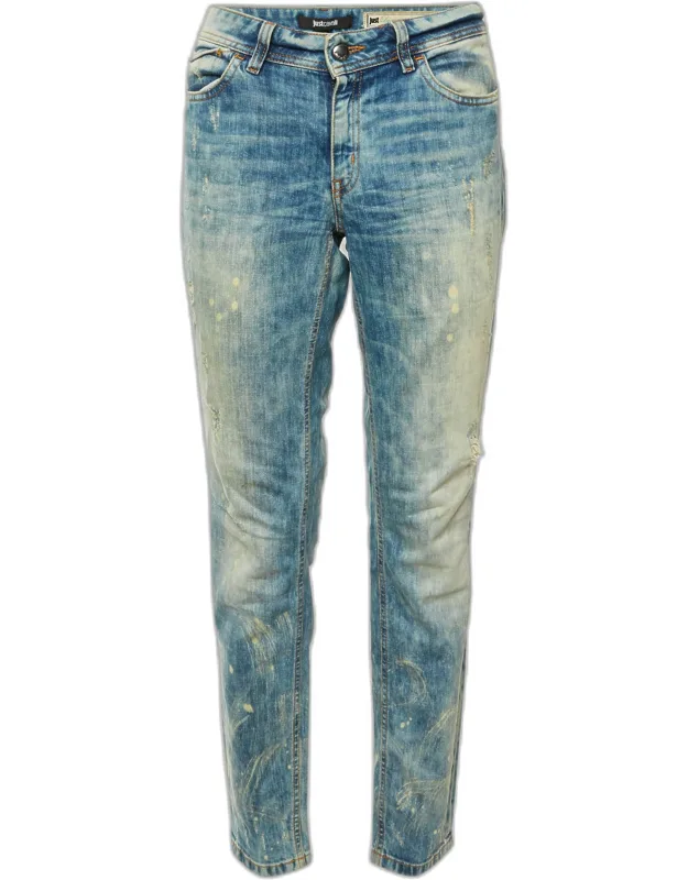 Washed Denim Skinny Jeans