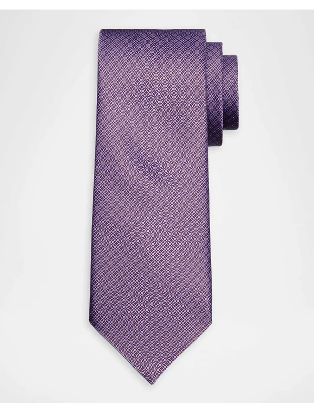 Dotted Floral Silk Tie