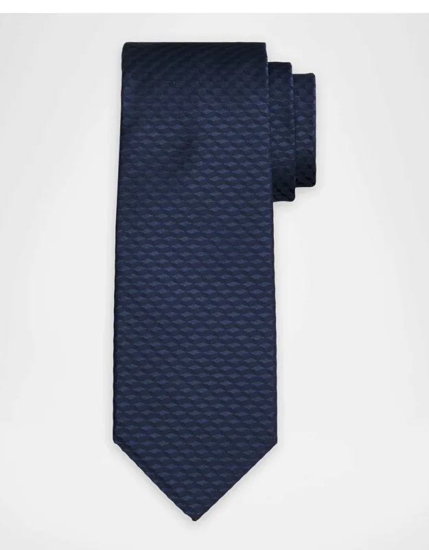 Woven Geometric Silk Tie