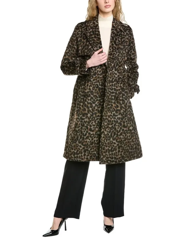 Double-breasted Wool-blend Coat