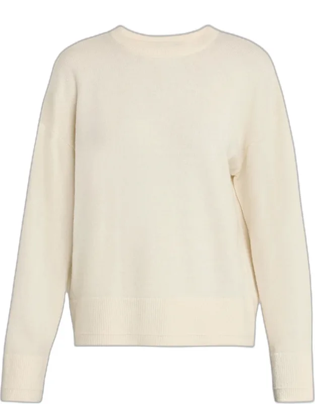 Keyhole Cashmere Crewneck Sweater