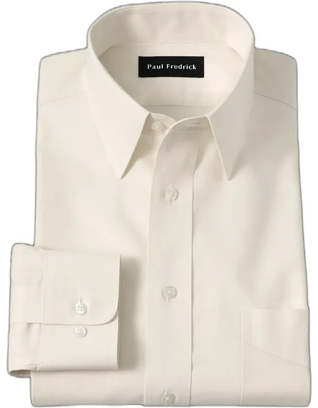 Slim Fit Non-iron Cotton Pinpoint Dress Shirt