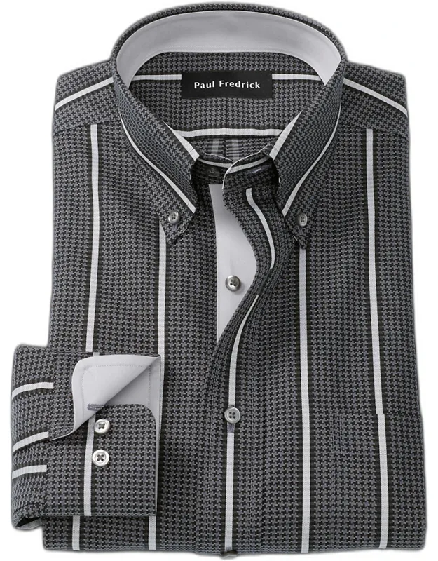 Comfort Stretch Non-iron Stripe Dress Shirt