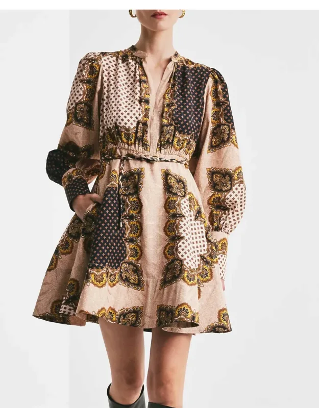 Jacquard Mini Dress