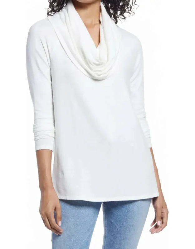 Convertible Neckline Cozy Fleece Tunic