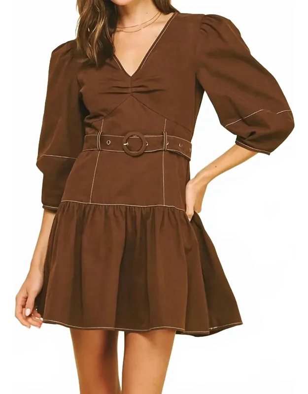 Belted Mini Dress