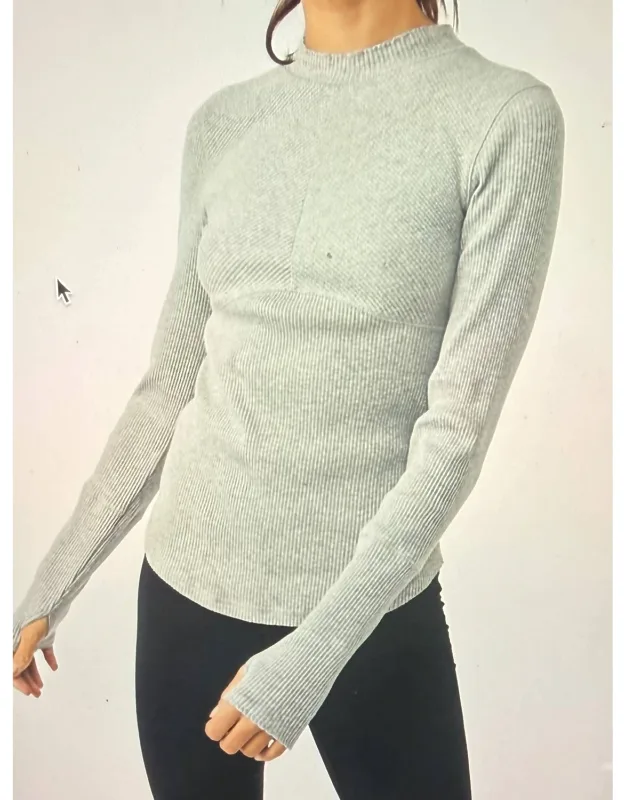 Laura Long Sleeve Rib Top