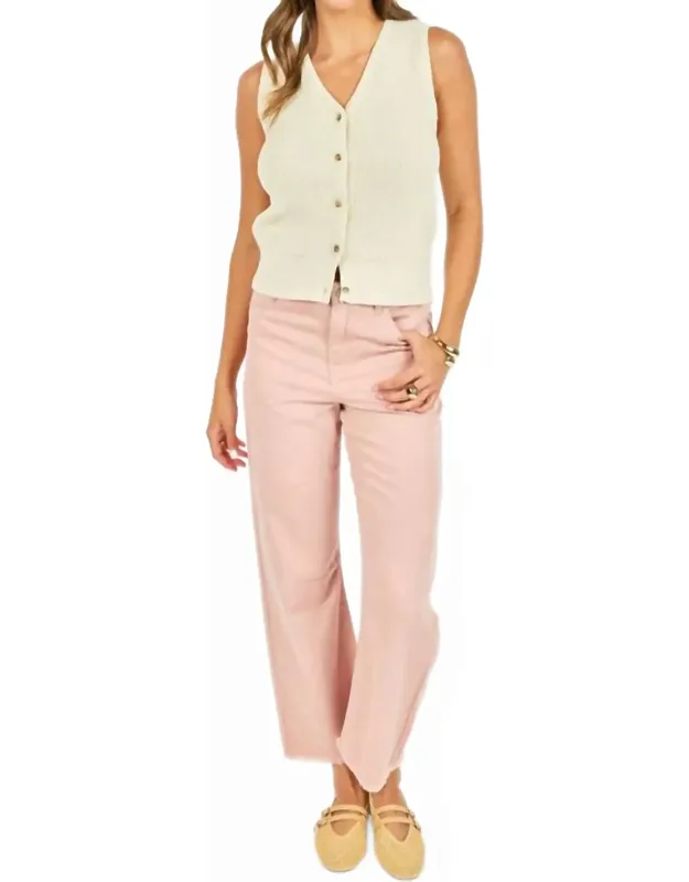 Denim Barrel Pants