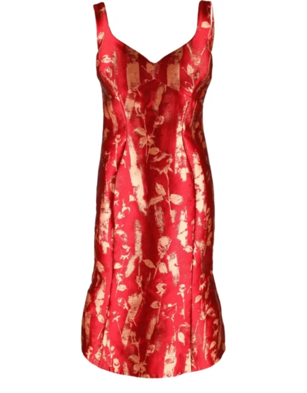 Jacquard Silk Dress