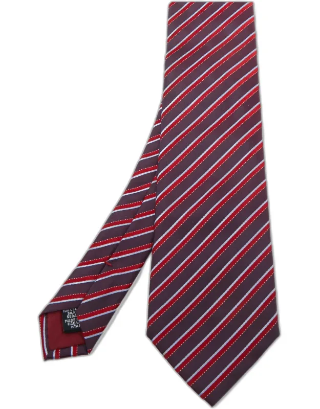 Diagonal Striped Silk Tie