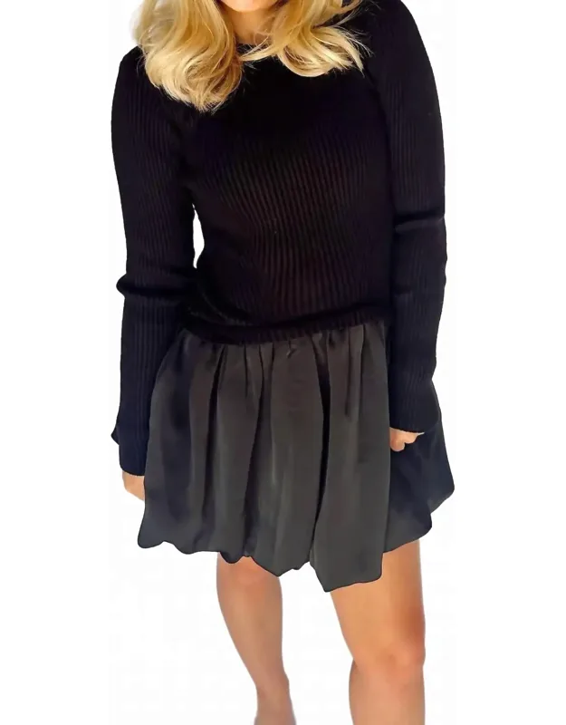 Ribbed Sweater Mini Dress
