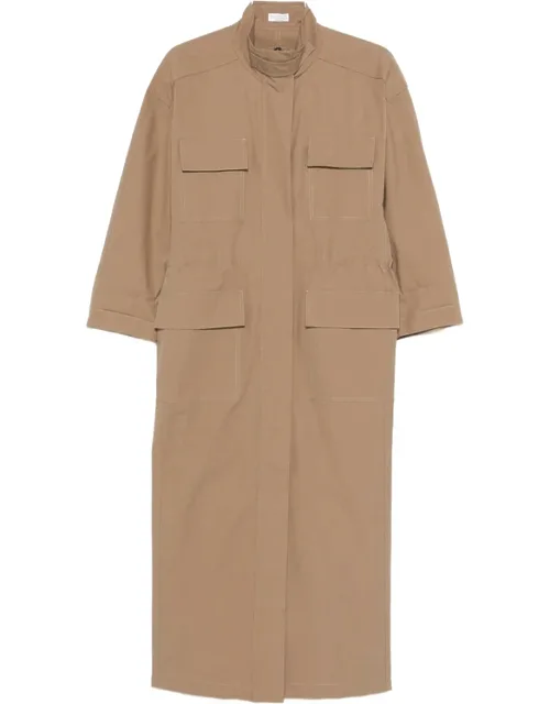 Flap-pocket Maxi Dress