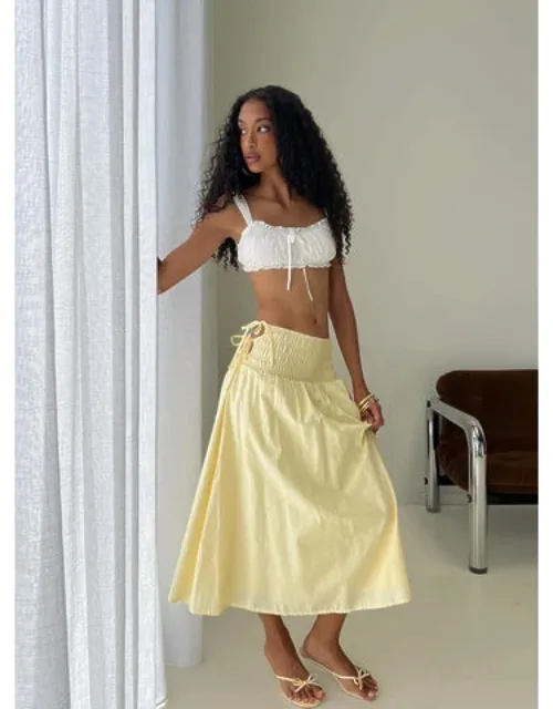 Vence Ruched Maxi Skirt