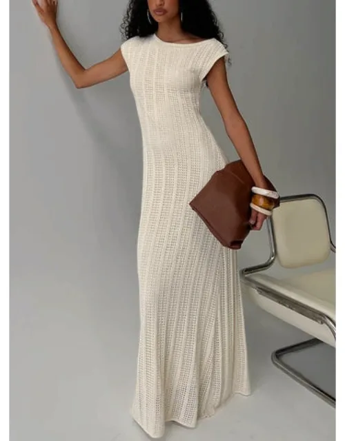 Break My Soul Knit One Shoulder Maxi Dress