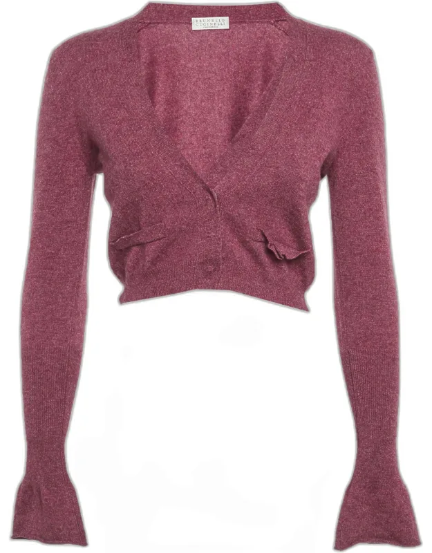 Cashmere Knit Cropped Cardigan