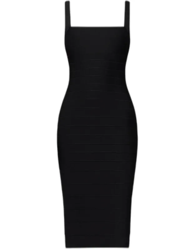 The Neri Lace-up Midi Dress
