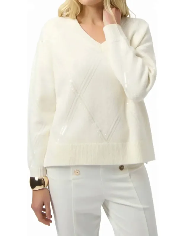 Sweater Knit Pullover With Sequins