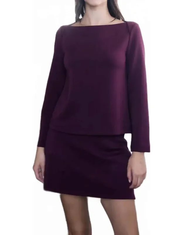 Vera Butter Modal Boat Neck Top
