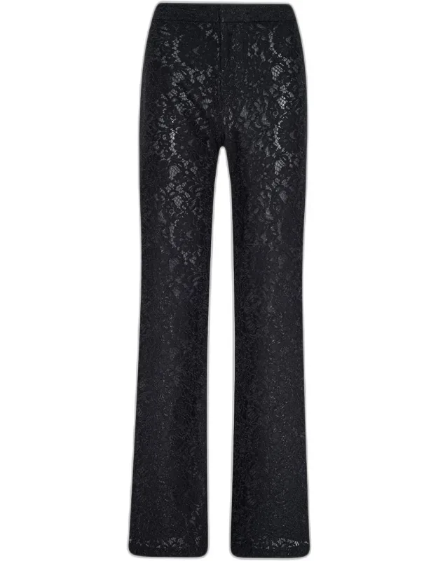 Livvy Lace Straight-leg Trousers