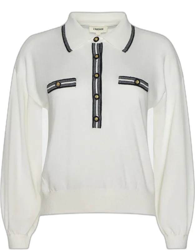 Cropped Polo Sweater