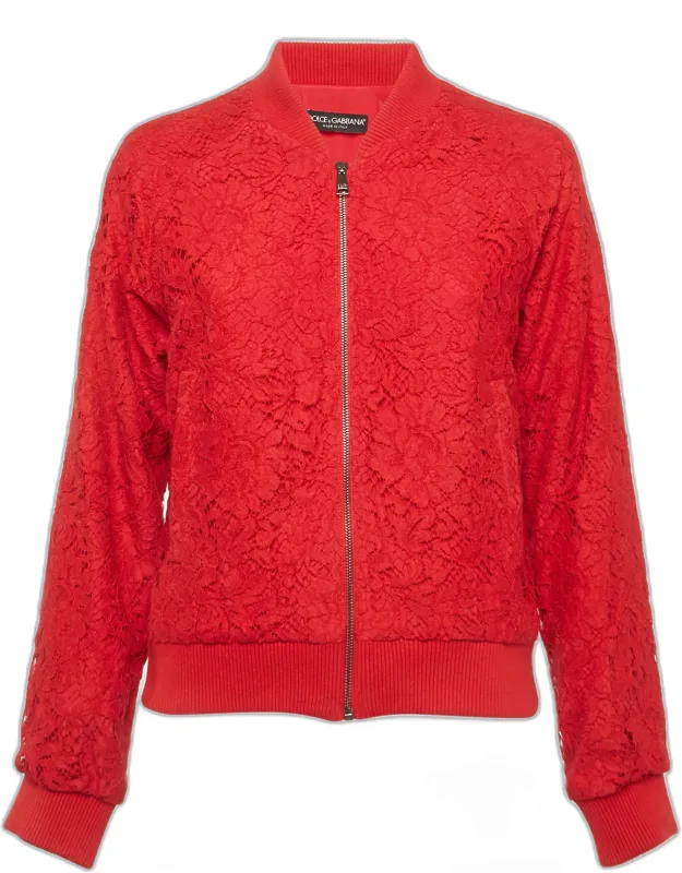 Corded Lace Bomber Jacket