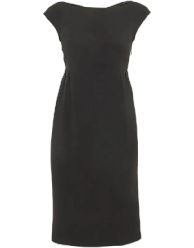 Crepe Bow Cut Out Mini Dress