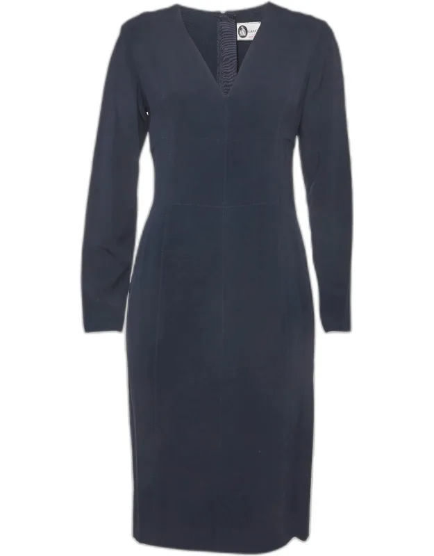 Crepe Shift Mini Dress