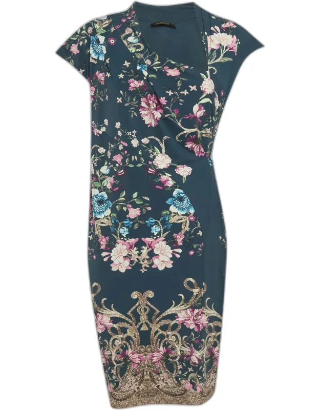 Floral Print Jersey Mini Dress