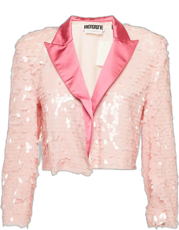 Sequin And Satin Blazer
