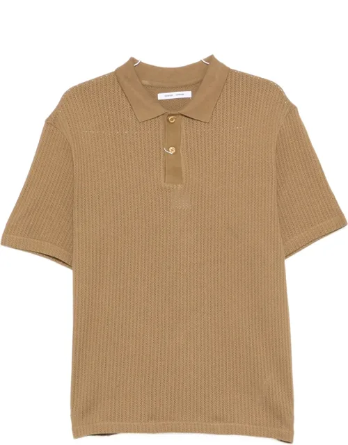 Sajase Button Knitted Polo Shirt