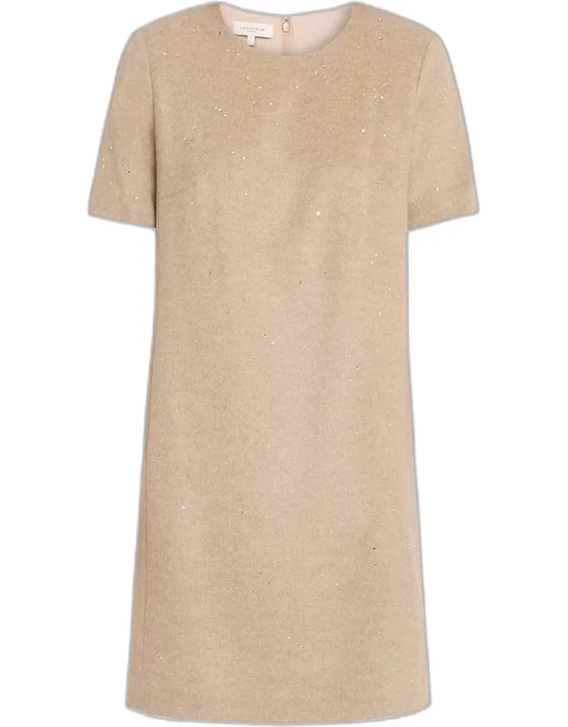 Rhinestone Knit Mini Dress