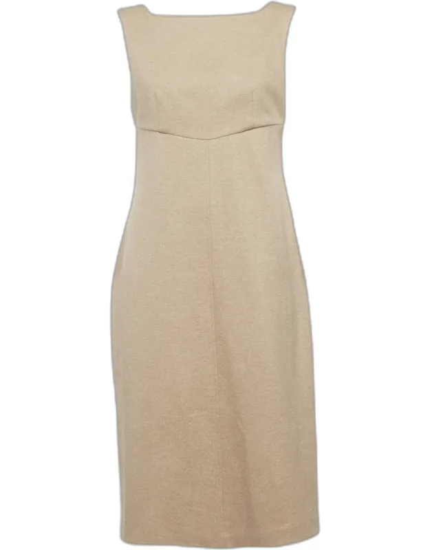 Felt A-line Midi Dress