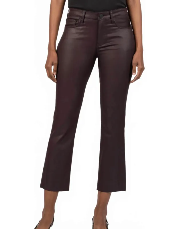 High Rise Ankle Flare Pants