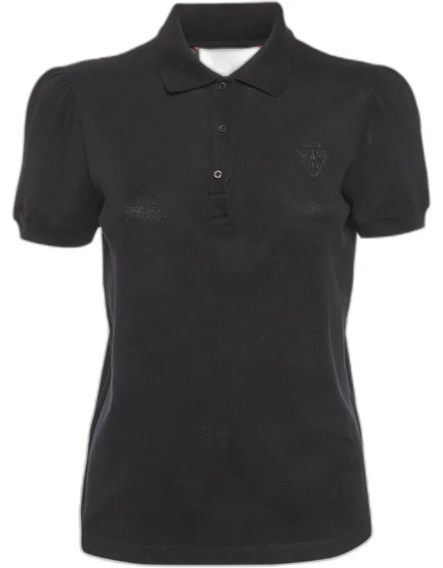 Logo Embroidered Pique Polo T-shirt