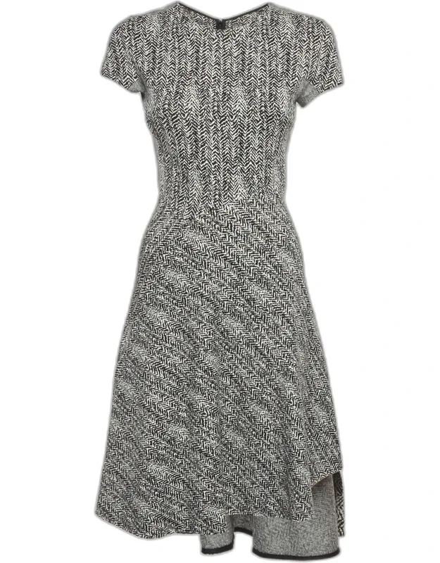 Wool Blend Flared Mini Dress