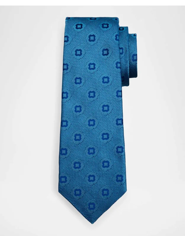 Geometric Jacquard Silk 7-fold Tie