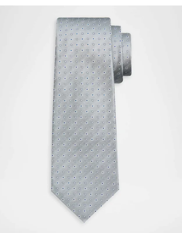Micro-geometric Jacquard Silk 7-fold Tie