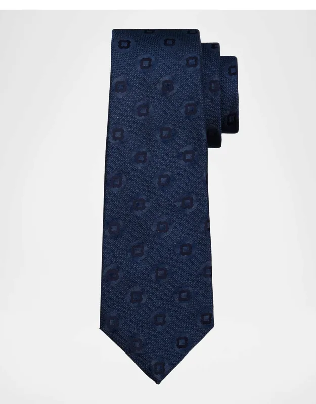 Geometric Jacquard Silk 7-fold Tie