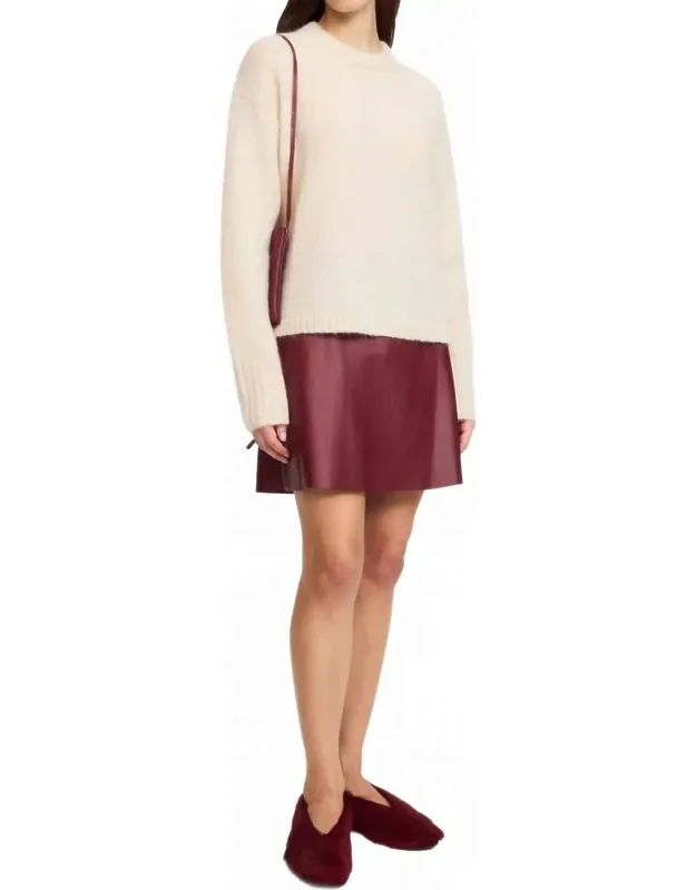 Namia Leather Mini Skirt