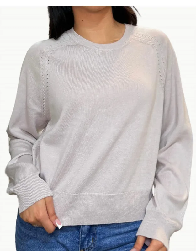 Alek Relaxed Raglan Crewneck Sweater