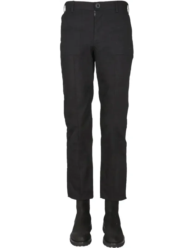 Straight-leg Pants With Button Closure